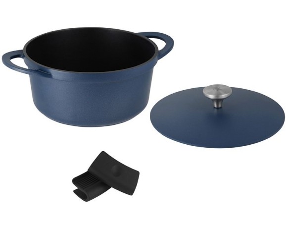 Кастрюля Agile, синяя, 24 см, 4,2 л. Maxwell & Williams
