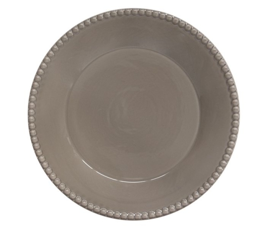 Тарелка обеденная Tiffany, тёмно-серая, 26 см. Easy Life