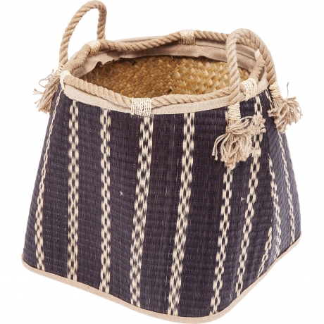 Корзина Nizza, коллекция "Низза", ручная работа 40*43*40, Ротанг, Черный