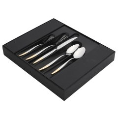 Набор столовых приборов, 30 шт. MERCURY GOLD Hisar