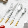 Набор столовых приборов, 30 шт. MERCURY GOLD Hisar