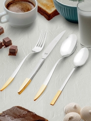 Набор столовых приборов, 30 шт. MERCURY GOLD Hisar