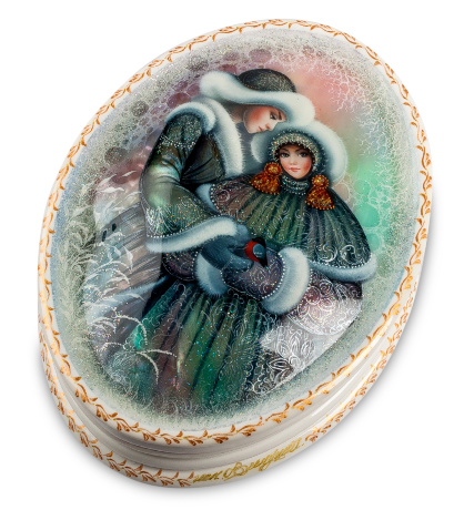 ШК-35/ 8 Шкатулка "Влюбленные" исп. Веснушка