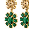 Серьги LINA SG EMERALD GREEN/GOLDEN