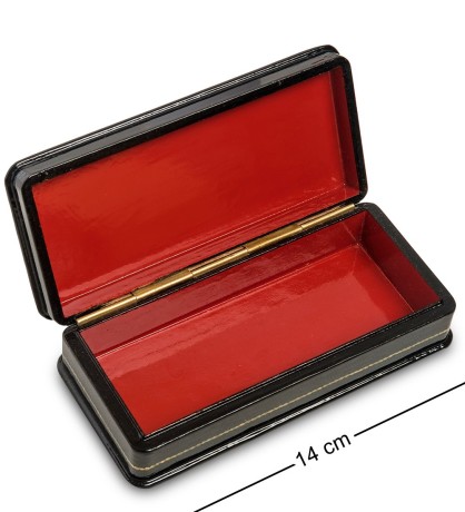 ШК-19/ 2-B Шкатулка в технике декупаж "Тройка" (14х6,5х4)