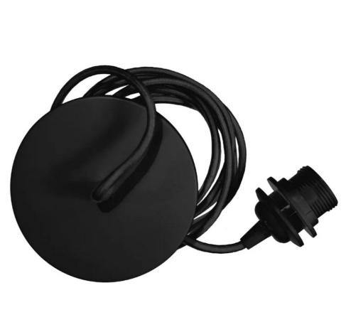 Набор для подключения Rosette black, метал. канопи (шнур-подвес) 2,1, Umage