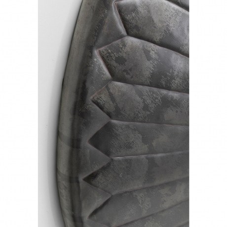 Зеркало Rope, коллекция "Веревка", ручная работа 115*115*9, Сталь, Зеркальное стекло, МДФ, Серый