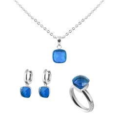 Кольцо Firenze ocean 16.5 мм. 612111 BL/S Qudo