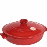 Кастрюля керамическая жаропрочная для тушения Emile Henry, гранат 29,5 см. 3,2 л.