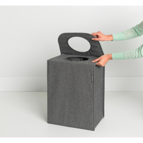 Сумка для белья прямоугольная (55 л), Серо-черный Brabantia