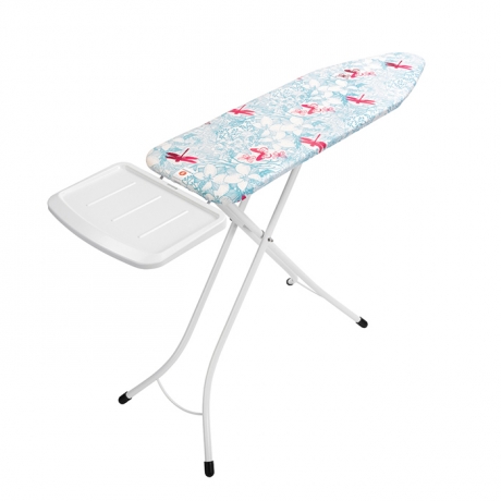 Гладильная доска 124х38 см (B), Ботанический сад, белый Brabantia