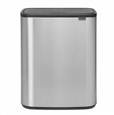 Мусорный бак Touch Bin Bo (60 л), Стальной матовый (Fingerprint Proof) Brabantia