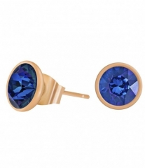 Пусеты Crystal Royal Blue SWE298 CRB RG Fiore Luna