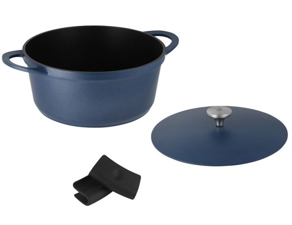 Кастрюля Agile, синяя, 28 см, 6,3 л. Maxwell & Williams