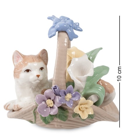 CMS-15/81 Фигурка "Котенок в корзинке" (Pavone)