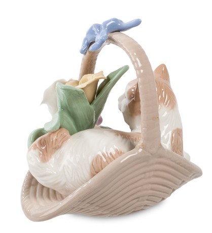 CMS-15/81 Фигурка "Котенок в корзинке" (Pavone)