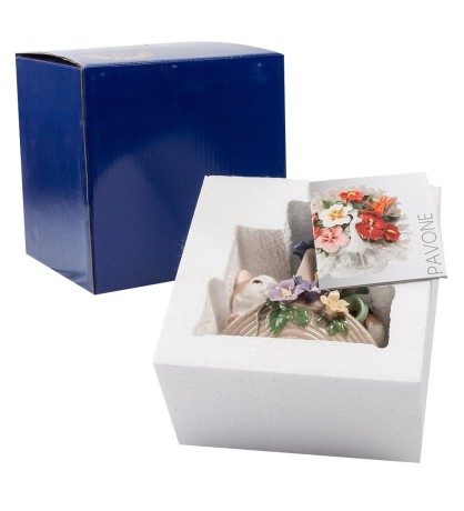 CMS-15/81 Фигурка "Котенок в корзинке" (Pavone)