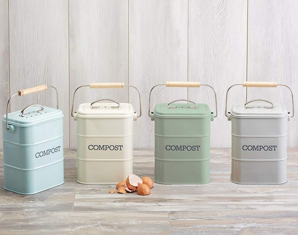 Бак для мусора, 16,5х12х24 см. Living Nostalgia green Kitchen Craft