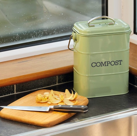 Бак для мусора, 16,5х12х24 см. Living Nostalgia green Kitchen Craft
