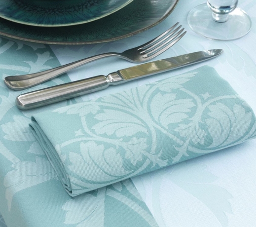 Скатерть с покрытием, 175х175 см. 85% хлопок/15% акрил, голубая, SYRACUSE SLOW LIFE MINI