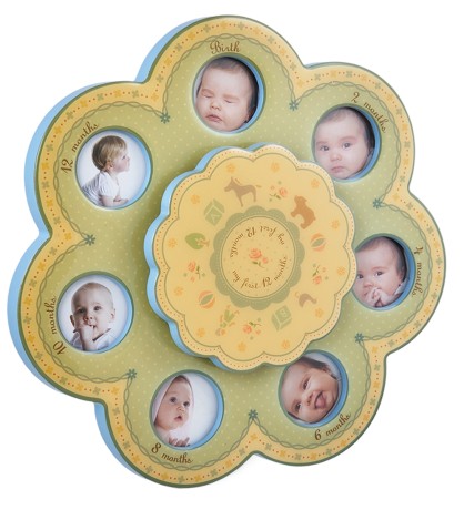CHK-224 Муз. фоторамка "Первые месяцы" (на 7 фото: 5х5)
