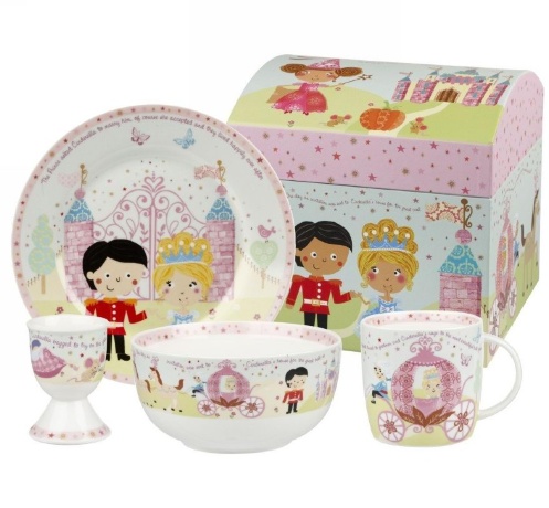 Детский набор посуды 4 предмета в коробке "Золушка" от Little Rhymes Churchill