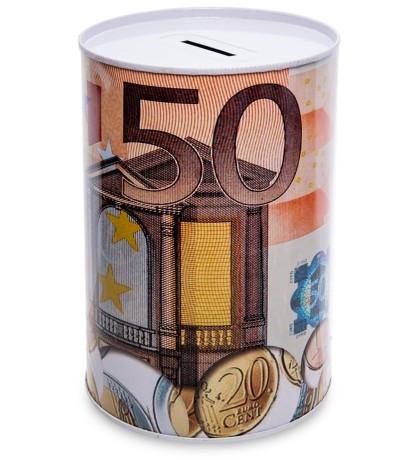 BX- 44/3 Металлическая копилка бол. "Евро"