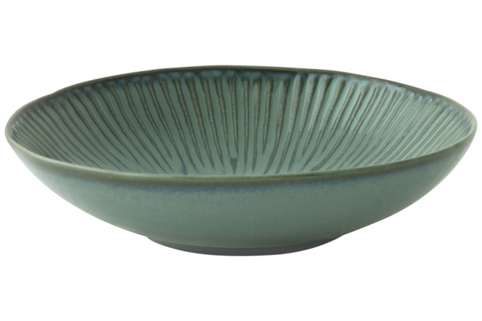 Тарелка суповая Gallery Easy Life, зелёная, 20 см.