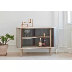 Набор подсвечников Compose, темный дуб, 20х10х6/12,5х25х6/7,5х15х6 см. Umage