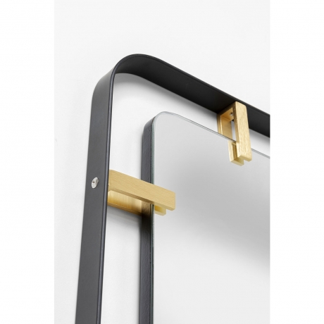 Зеркало Betsy, коллекция "Бетси" 55*165*3, Сталь, Зеркальное стекло, МДФ, Черный