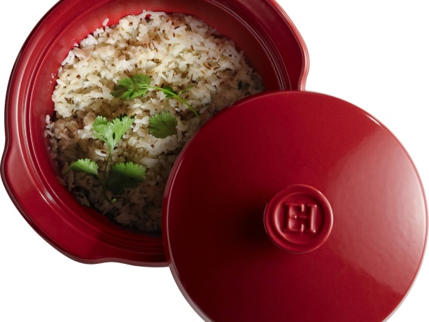 Мульти-кастрюля керамическая Emile Henry гранат, 25 см. 2л.