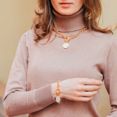 Браслет Bella White Shell CL6010 G Fiore Luna