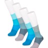 Носки женские (4 пары) Gradient ASW-0014 35-39 серый/голубой (Artsocks)