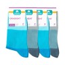 Носки женские (4 пары) Gradient ASW-0014 35-39 серый/голубой (Artsocks)