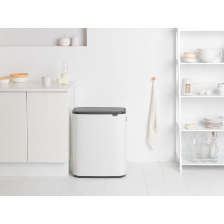 Мусорный бак Touch Bin Bo (2 х 30 л), Белый Brabantia