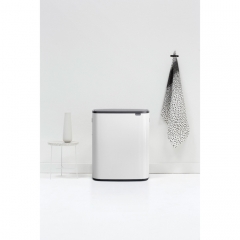 Мусорный бак Touch Bin Bo (2 х 30 л), Белый Brabantia