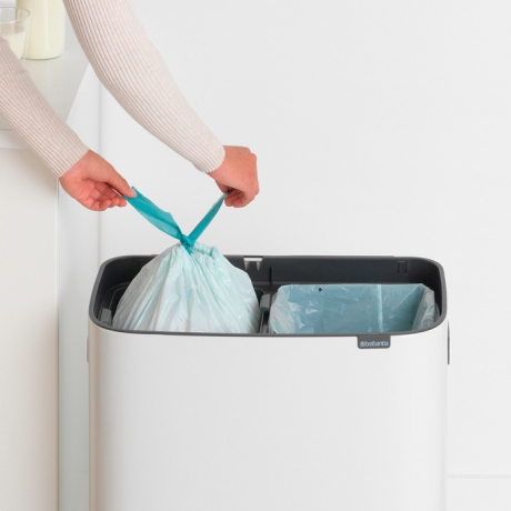 Мусорный бак Touch Bin Bo (2 х 30 л), Белый Brabantia