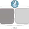 Мусорный бак Touch Bin Bo (2 х 30 л), Белый Brabantia