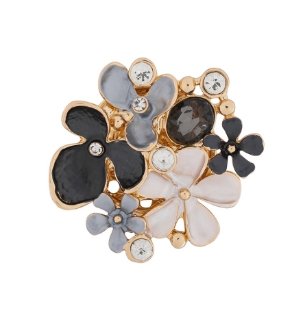 Брошь Клумба XZ1159.2 BW/G Shadore