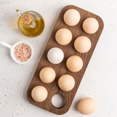 Подставка под 10 яиц, 29х12,5х2,3 см. коричневый, Uneca