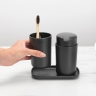Стакан для зубных щеток ReNew, Темно-серый Brabantia