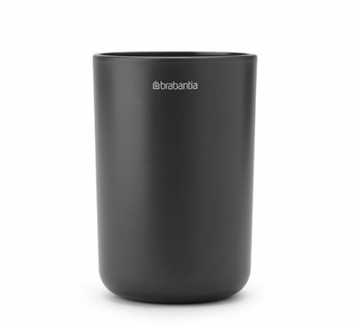 Стакан для зубных щеток ReNew, Темно-серый Brabantia