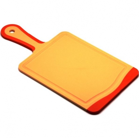 Кухонная доска FLUTTO, 35x18 см. оранжевая Microban