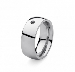 Кольцо - база Basic big silver 16.5 мм 627001 S Qudo