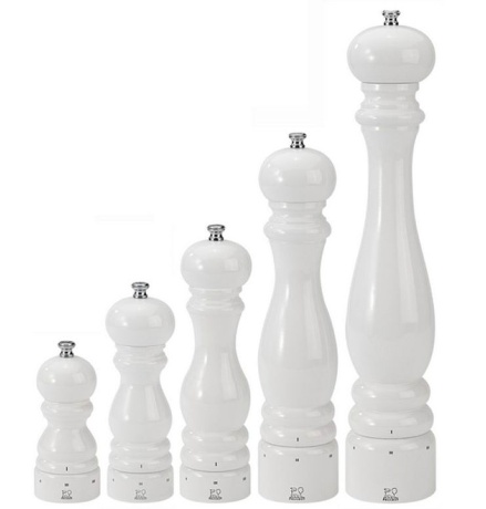 Мельница для перца Paris Peugeot, 22 см. белый лак