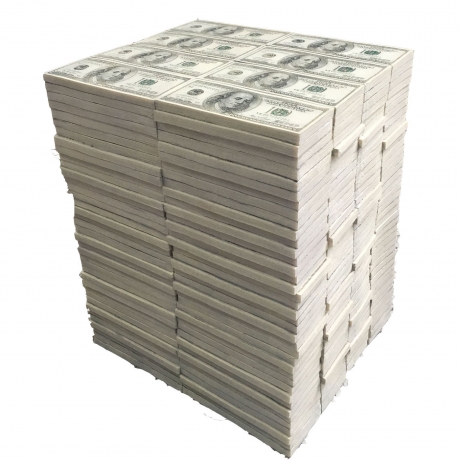 Пуф Dollars, коллекция "Доллар" 31*38*27, Полирезин, Белый