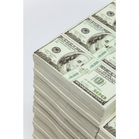 Пуф Dollars, коллекция "Доллар" 31*38*27, Полирезин, Белый