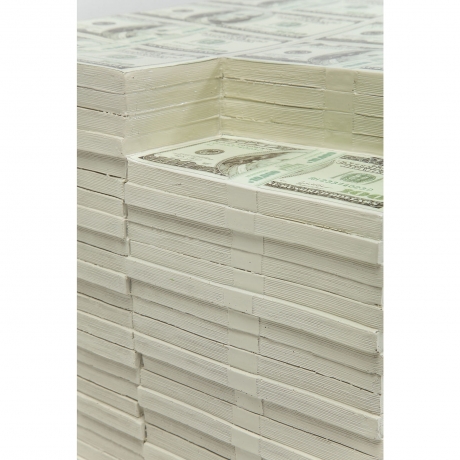 Пуф Dollars, коллекция "Доллар" 31*38*27, Полирезин, Белый