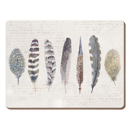 Набор из 6 подставок под горячее Feathers, 30x23 Creative Tops