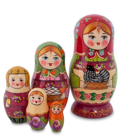 МР-58/ 2 Матрешка 5м "Дуня с курицей"